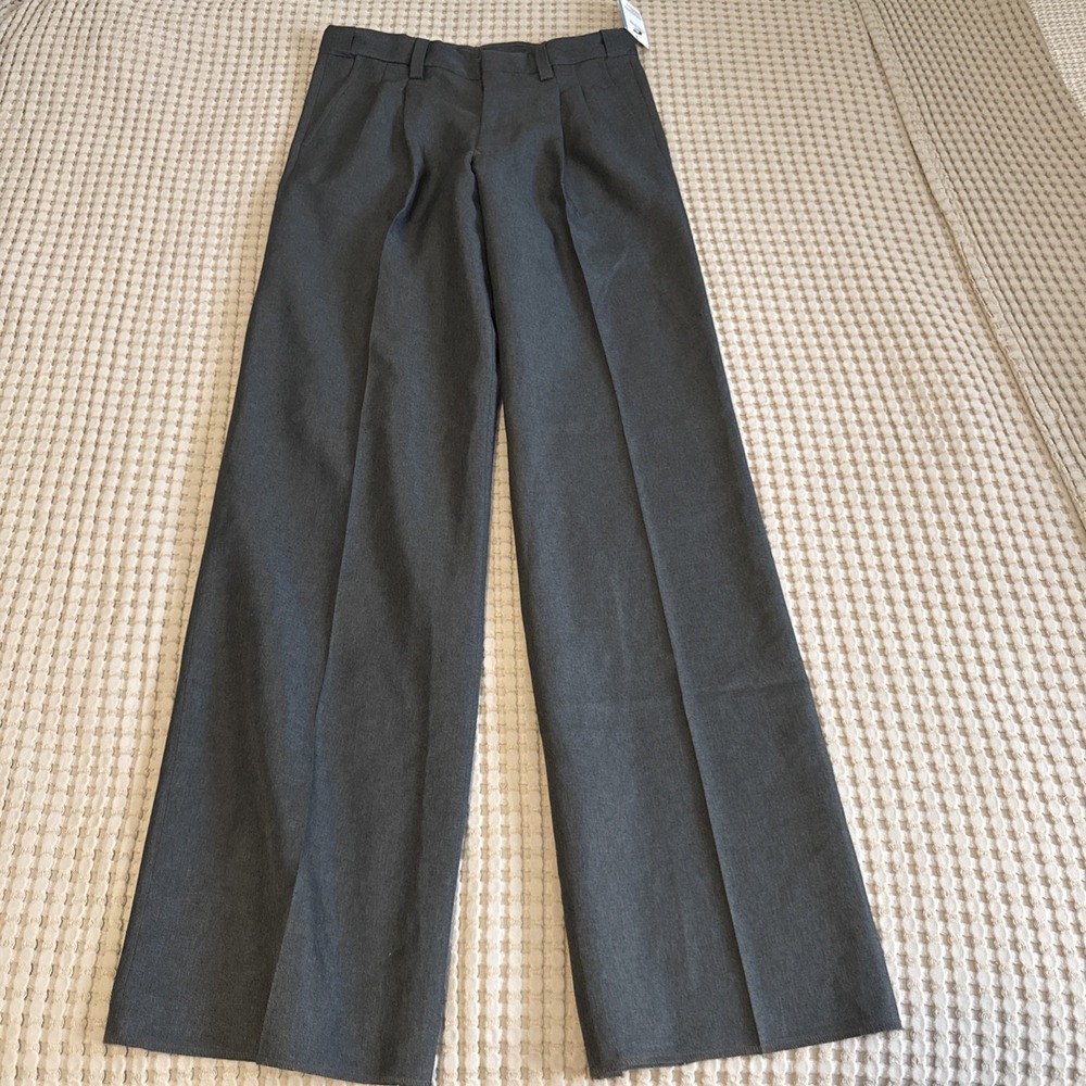 NWT Champro Umpire Ref‎ Dress Pants Men's Gray Pleated Unhemmed Size 32